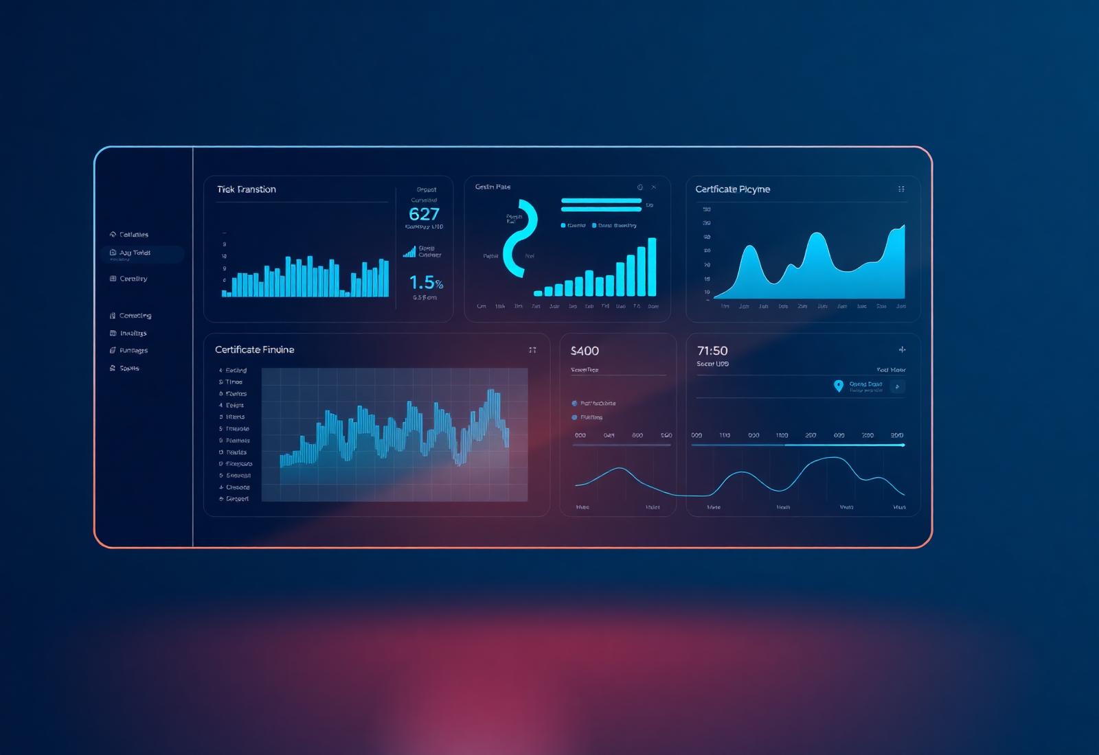 QUANTRA console dashboard showing risk scoring and certificate analytics